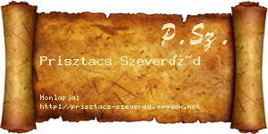 Prisztacs Szeveréd névjegykártya